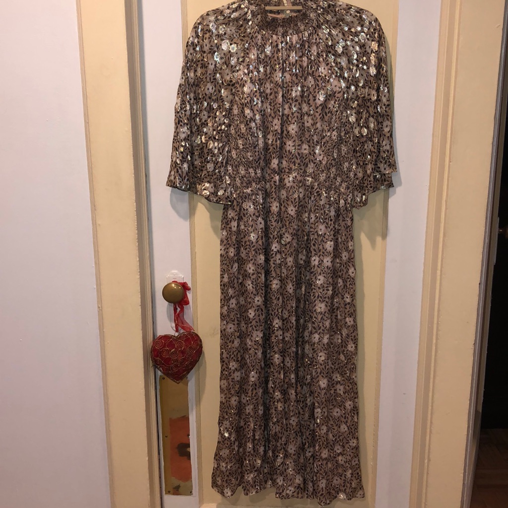 Kate Spade Floral Park Clip Midi Dress